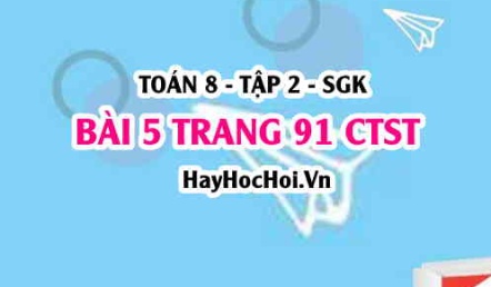 Bài 5 trang 91 Toán 8 Tập 2 Chân trời sáng tạo: Xác Suất Thực Nghiệm